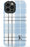 Blue Plaid Initial iPhone Case